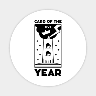 The Tower Tarot Card of The Year Magnet